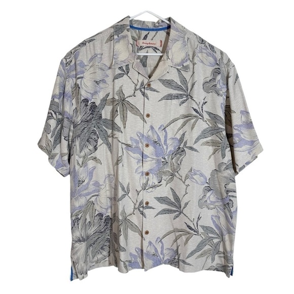 Tommy Bahama Silk Short Sleeve Button Down Shirt Size XXL - Picture 1 of 8